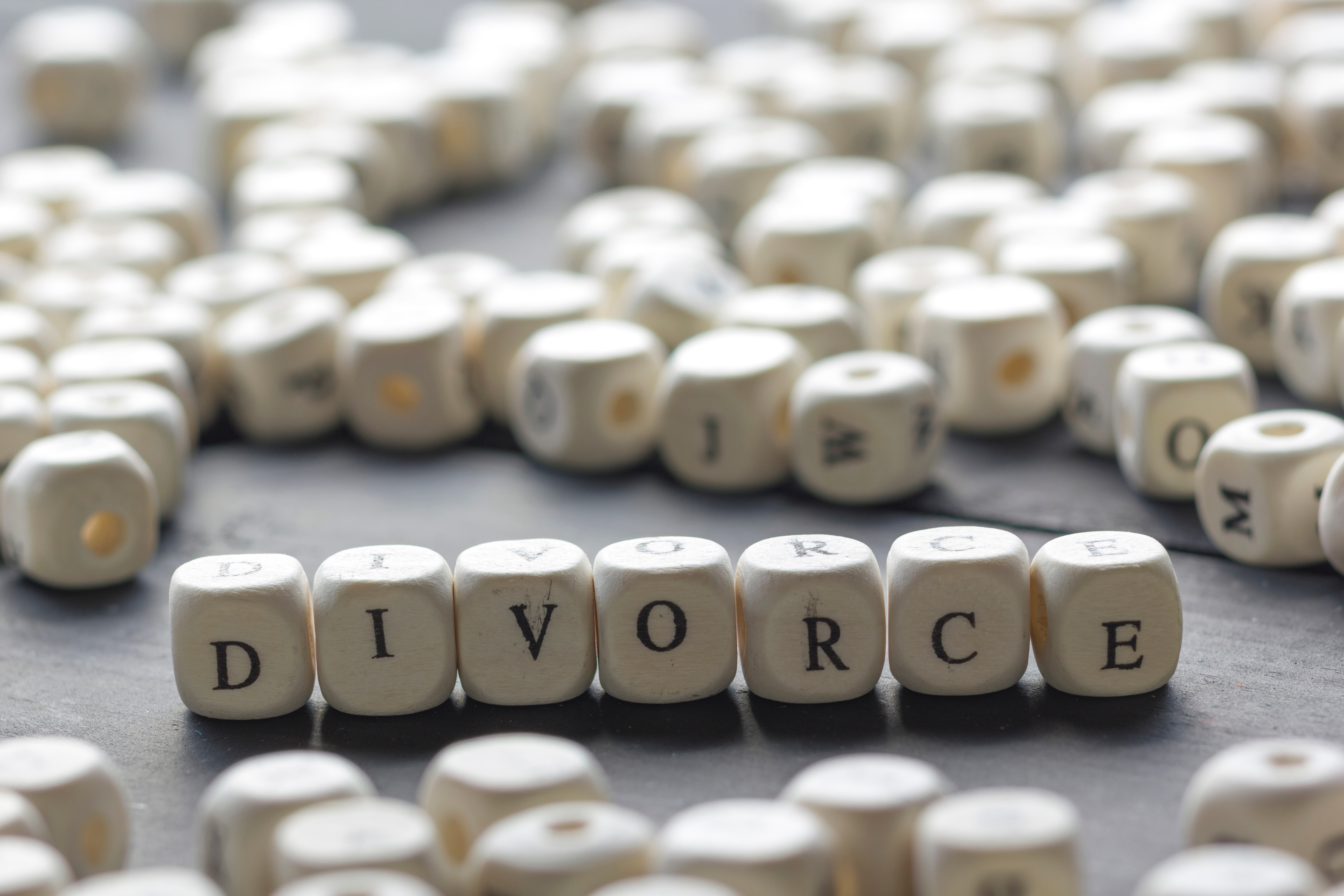 Scrabble Divorce Letters