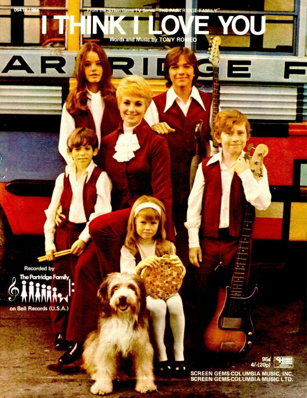 The Partridge Family's first single, I Think I Love You.