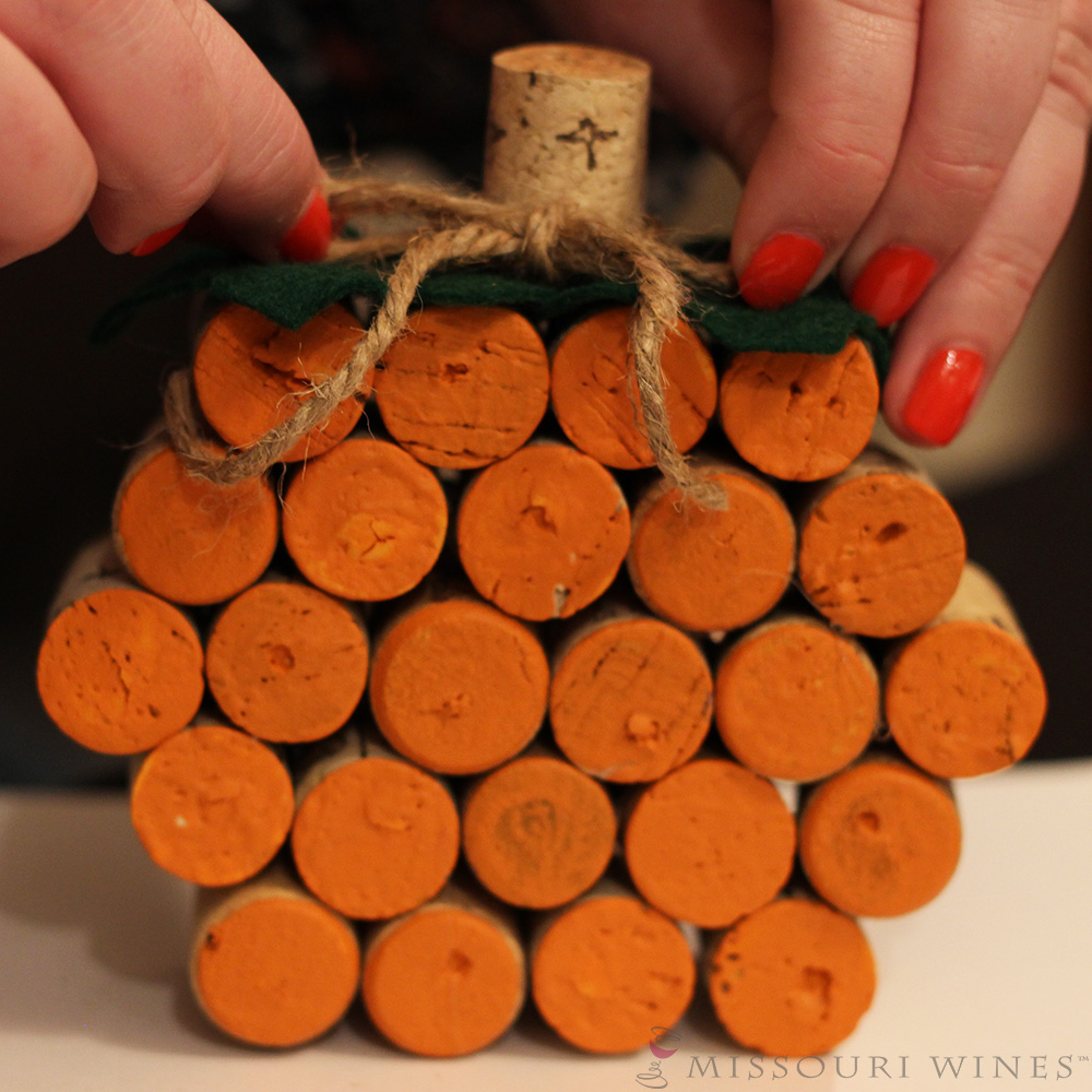 wine cork pumpkin