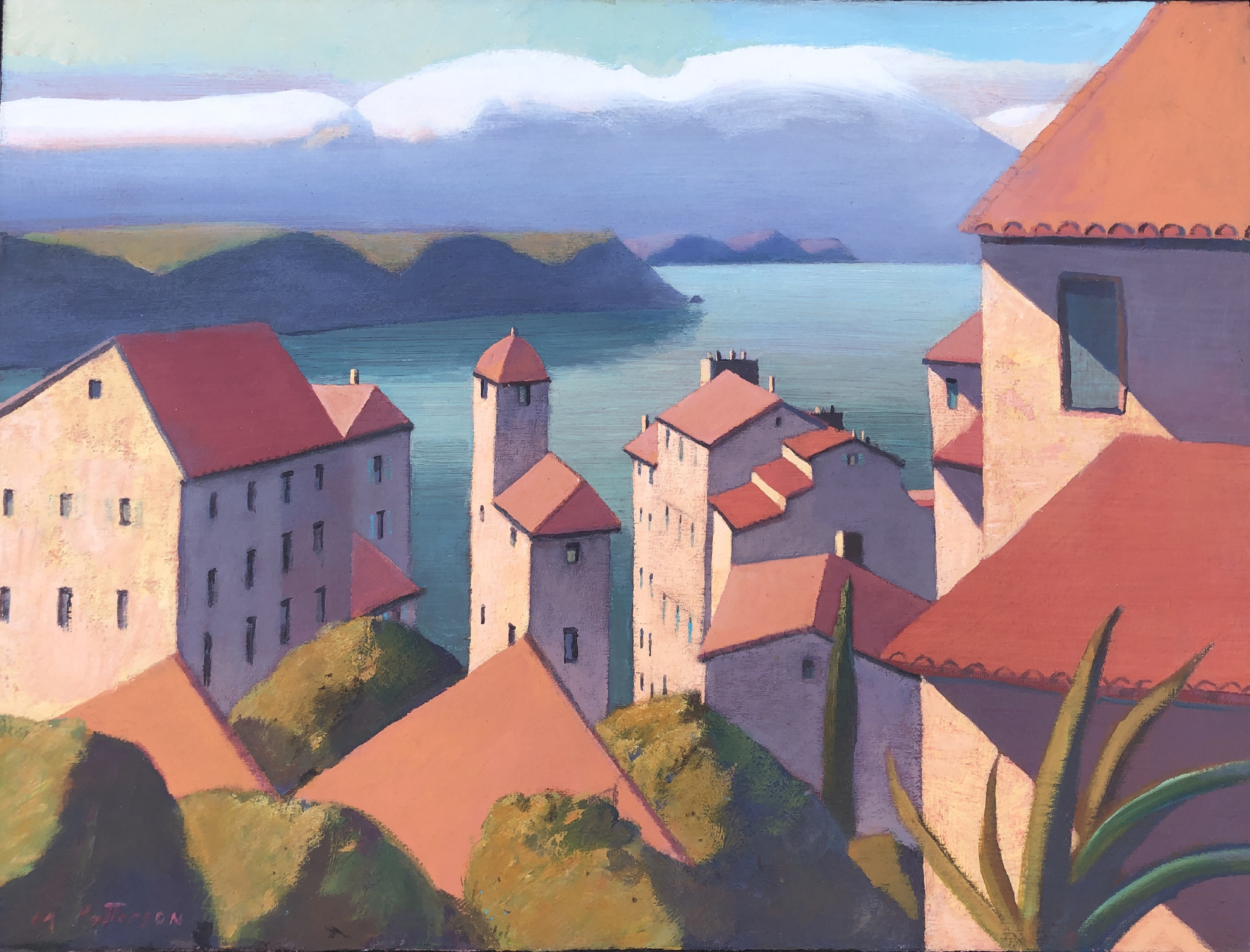 painting of Ville France by Michael Patterson
