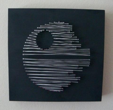 death star string art