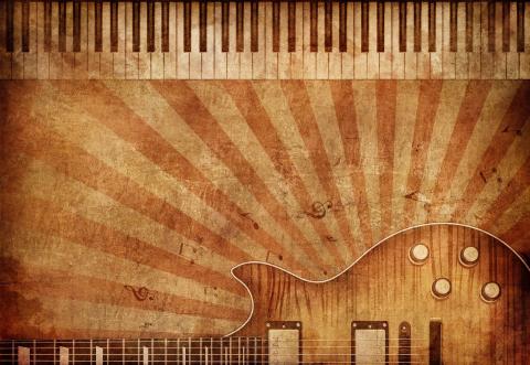 guitar and keyboard image