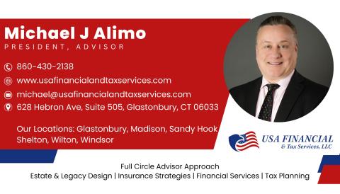 Michael Alimo business card