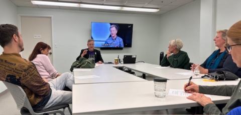 Group meeting around the table