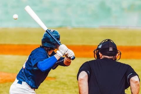baseball player at bat with catcher in background