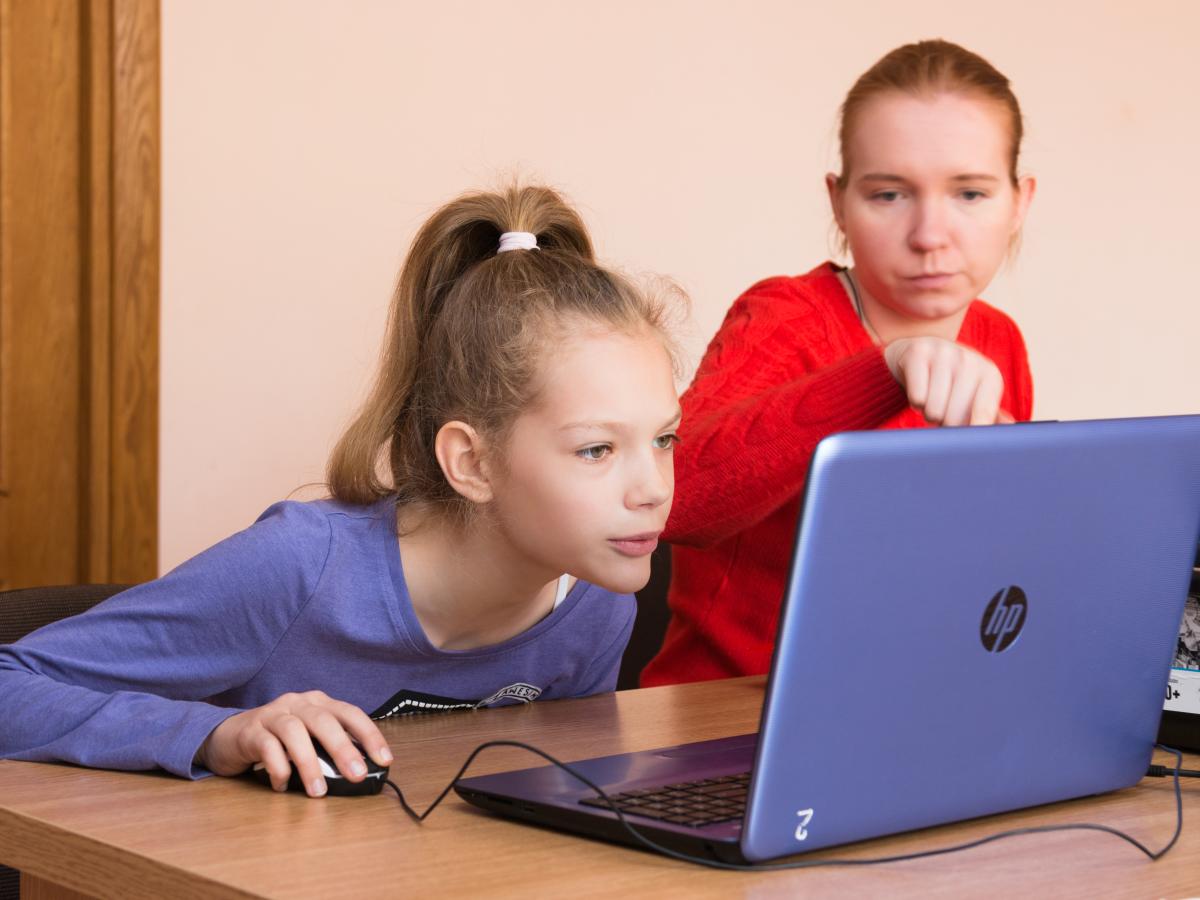 Girl on laptop