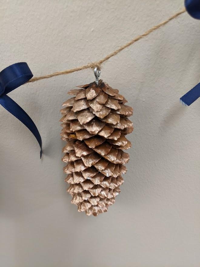 rose gold pinecone