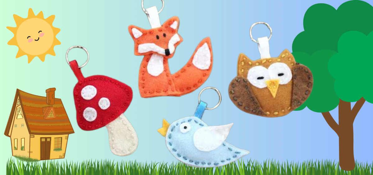 Mushroom, fox, and owl