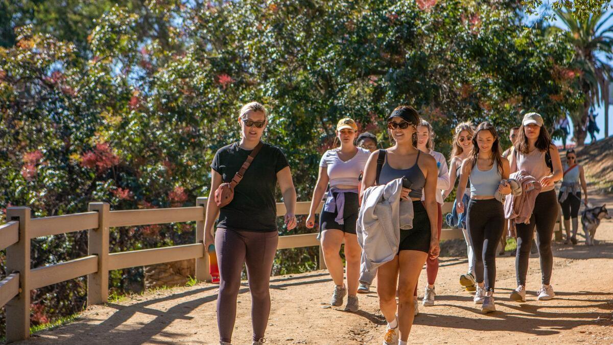 People walking