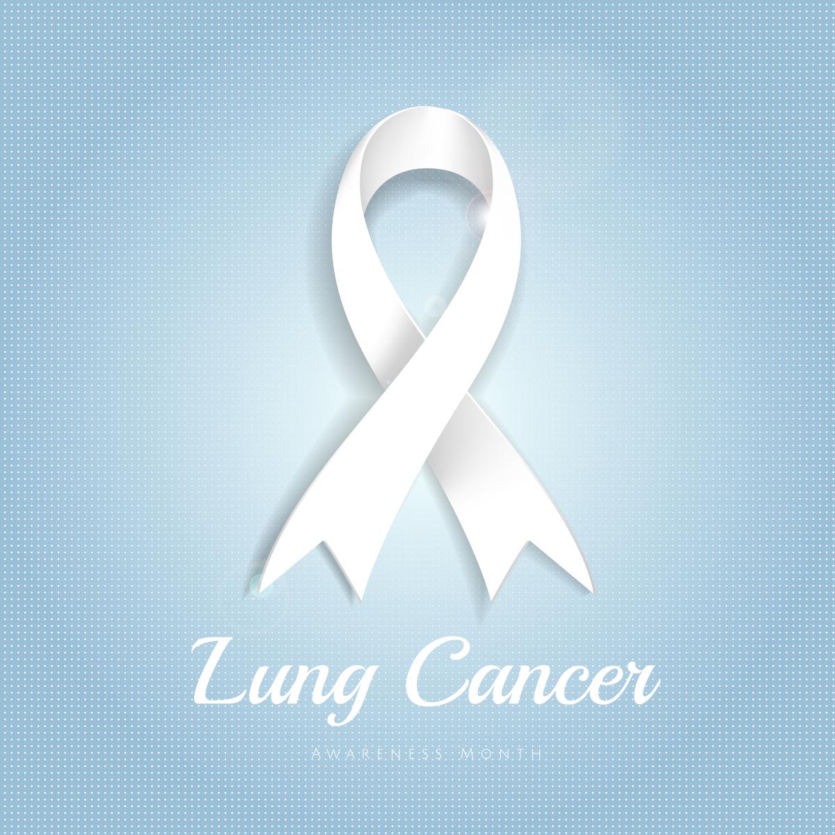 Lung Cancer white ribbon