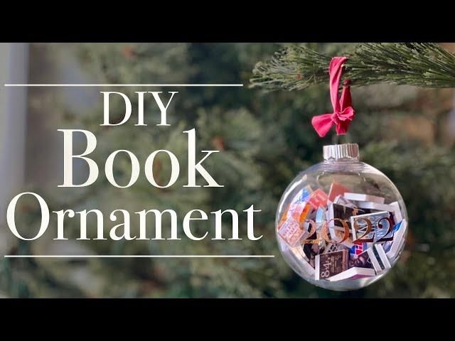 diy book ornament