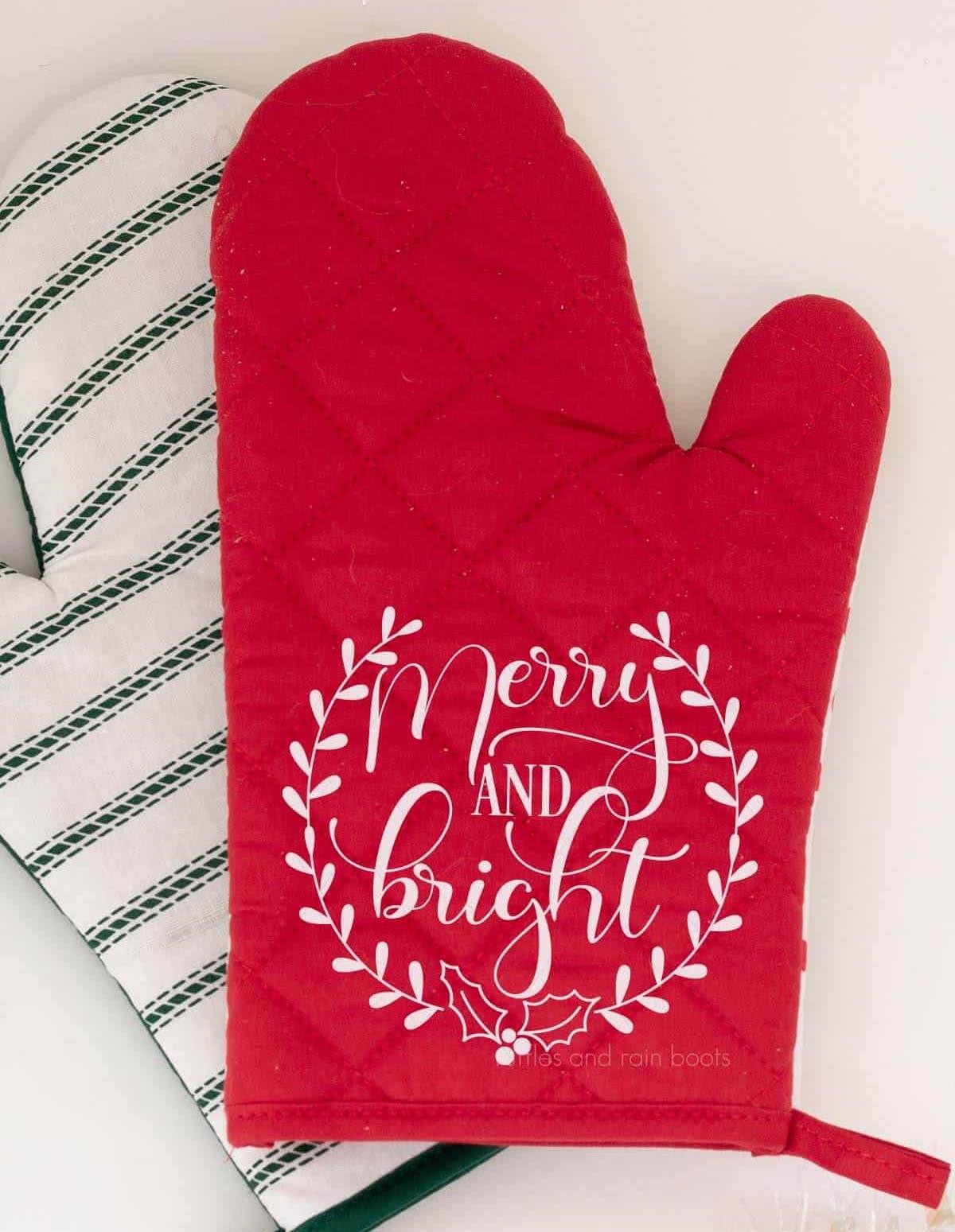 Decorative oven Mitt