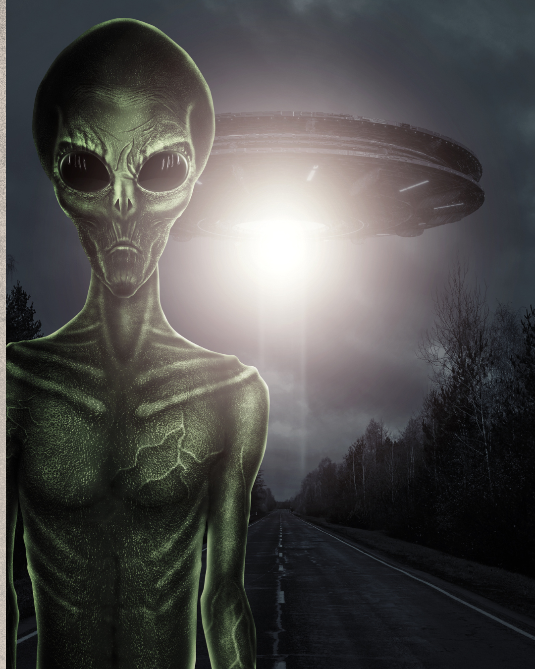 alien with spaceship