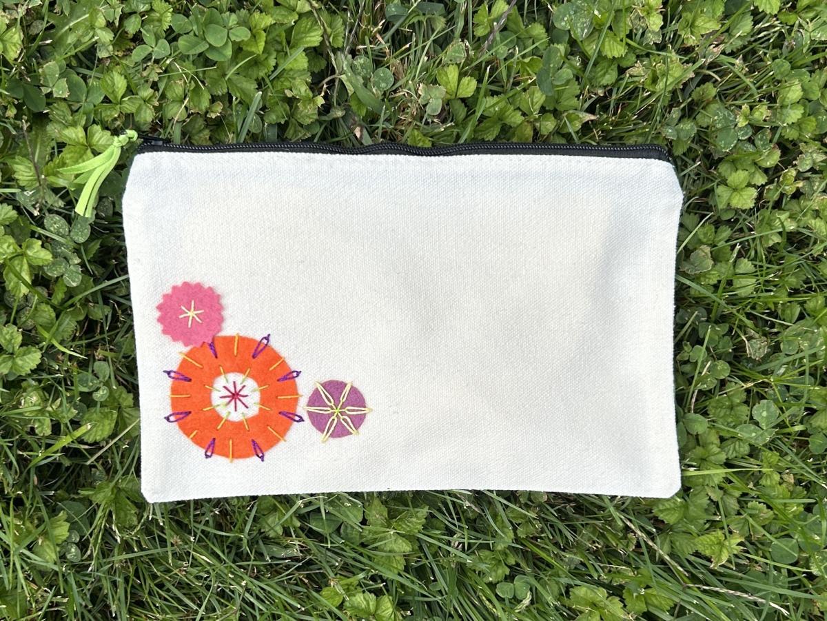 embroidery pouch