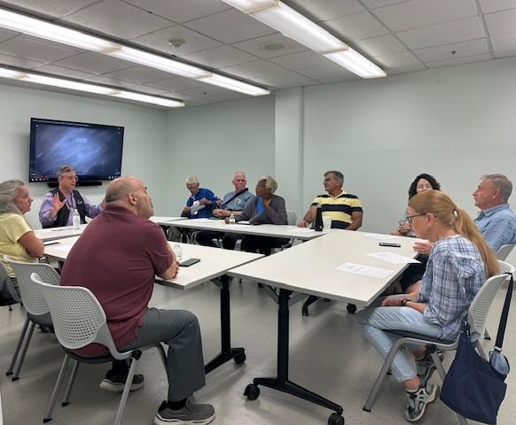Group meeting around the table