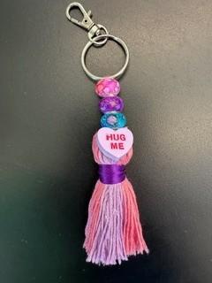 Conversation Heart Keychain