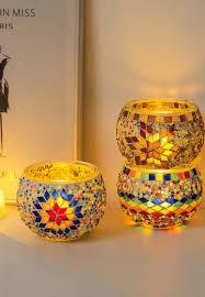 mosiac tile candle holder