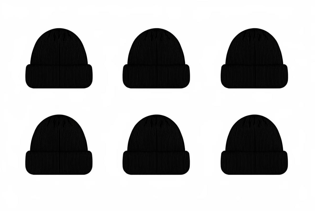 black winter hats