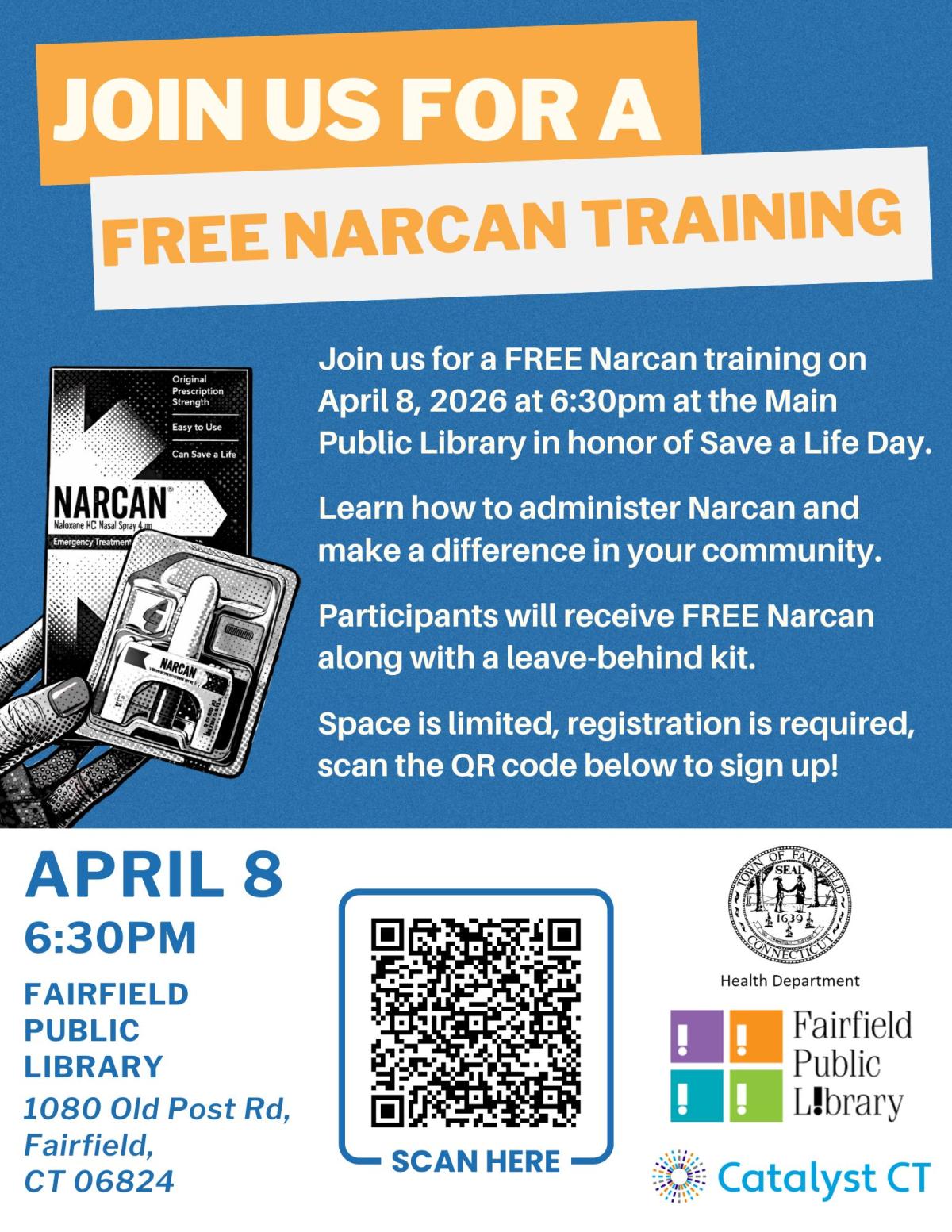 Narcan training flyer